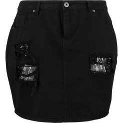 Spódniczki: Liquor N Poker Curve DAKOTA Spódnica jeansowa black