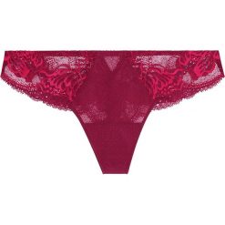 Figi tanga Simone Perele Promesse 12H710. Czerwone figi damskie Simone Pérèle, bez wzorów. Za 189,00 zł.