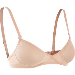 Biustonosz do tańca. Brązowe biustonosze DOMYOS, bez wzorów, z elastanu. Za 49,99 zł.