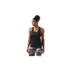 Topy na ramiączkach / T-shirty bez rękawów Reebok Sport Koszulka bez rękawów ACTIVCHILL. Czarne bluzki sportowe damskie marki Reebok Sport, m. Za 159,00 zł.