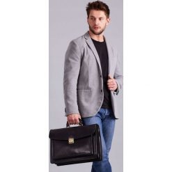 Ekskluzywna teczka skóra naturalna aktówka a4. Żółte aktówki męskie ROVICKY, bez wzorów, ze skóry, eleganckie. W wyprzedaży za 399,00 zł.