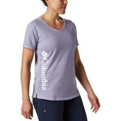Koszulka damska T-shirt Columbia CSC 1837361548 - fioletowy || szary. Fioletowe koszulki damskie Columbia, s, bez wzorów, bez kołnierzyka. Za 146,99 zł.