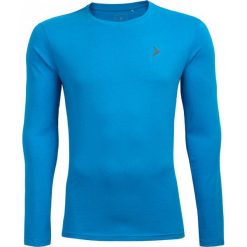 Longsleeve męski TSML600 - niebieski - Outhorn. Niebieskie koszulki męskie marki Outhorn, m, bez wzorów, z bawełny, bez kołnierzyka, z długim rękawem, długie. W wyprzedaży za 29,99 zł.