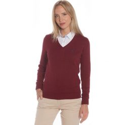 Polo Club C.H.A sweter damski M burgundowy. Czerwone swetry damskie Polo Club C.H..A, m, bez wzorów, bez rękawów, bez kaptura. W wyprzedaży za 239,00 zł.