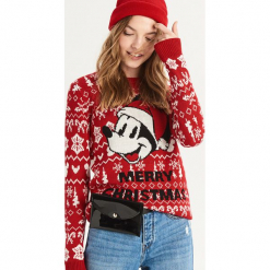 Świąteczny sweter Mickey Mouse - Czerwony. Czerwone bez kategorii Sinsay, s. Za 69,99 zł.