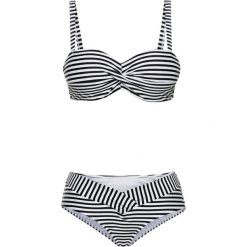 Bez Kategorii: Bikini na fiszbinach (2 części) bonprix czarno-kremowy w paski