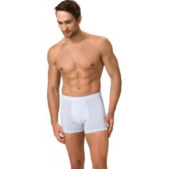 Bokserki męskie: Gwinner Bokserki męskie PERFECT FIT Men’s Shorts LIGHTline białe r. XL
