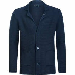 Sweter "Fontana" w kolorze granatowym. Niebieskie kardigany damskie Sir Raymond Taylor, s, ze splotem. W wyprzedaży za 227,95 zł.