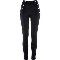Legginsy Punto di Roma bonprix czarny. Czarne legginsy damskie marki bonprix. Za 89,99 zł.