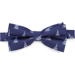Mucha 87-7I-001-X6. Niebieskie muszki męskie marki Wittchen, bez wzorów, z bawełny, eleganckie. Za 59,00 zł.