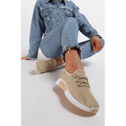 Beżowe Buty Sportowe Carol. Brązowe buty sportowe damskie Renee, bez wzorów, sportowe. Za 59,99 zł.