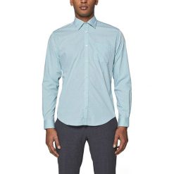 Koszula - Slim fit - w kolorze turkusowo-białym. Niebieskie koszule męskie Esprit Man, m, w kratkę, z bawełny, z klasycznym kołnierzykiem, bez rękawów. W wyprzedaży za 79,95 zł.