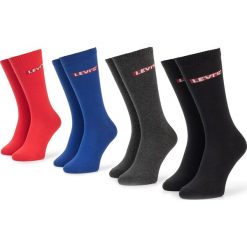 Zestaw 4 par wysokich skarpet męskich LEVI'S - 37157-0090 MIxed Colors 584. Szare skarpetki męskie z elastanu. Za 99,99 zł.