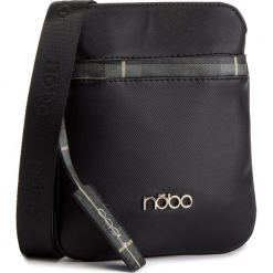 Torebka NOBO - NBAG-MF0040-C020 Czarny. Czarne listonoszki damskie Nobo, bez wzorów, ze skóry ekologicznej, bez dodatków. W wyprzedaży za 119,00 zł.