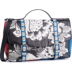 Torebka DESIGUAL - 19WAXP63 2000. Czarne torebki klasyczne damskie Desigual, bez wzorów, ze skóry ekologicznej, klasyczne, na ramię, bez dodatków. Za 349,00 zł.