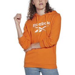 REEBOK CLASSICS BIG LOGO FLEECE HOODIE > FT8185. Bluzy damskie Reebok, l, bez wzorów, z bawełny, bez rękawów, z kapturem. Za 189,00 zł.