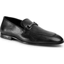 Półbuty BALDININI - 097062XLAMA000000XXX Nero. Czarne buty wizytowe męskie Baldinini, z aplikacjami, ze skóry, eleganckie, bez zapięcia. W wyprzedaży za 1259,00 zł.