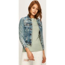 Pepe Jeans - Kurtka jeansowa Archive. Niebieskie kurtki damskie Pepe Jeans, s, bez wzorów, z bawełny, krótkie. Za 479,90 zł.