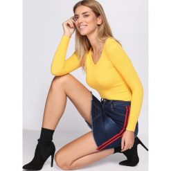 Niebieska Spódnica But Good. Niebieskie spódniczki jeansowe marki Born2be, mini. Za 89,99 zł.
