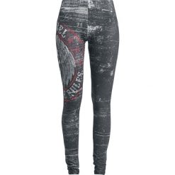 Rock Rebel by EMP Built For Comfort Legginsy czarny. Czarne legginsy marki Rock Rebel by EMP, xl, z nadrukiem. Za 62,90 zł.