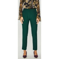 Answear - Spodnie. Brązowe spodnie damskie ANSWEAR, s, z haftami, z poliesteru, eleganckie. W wyprzedaży za 89,90 zł.