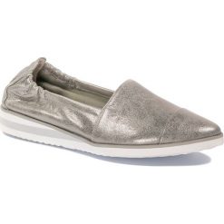 Perłowo-szare espadryle na gumowej podeszwie 77D. Szare espadryle damskie Neścior, bez wzorów, z gumy, bez obcasa. W wyprzedaży za 189,00 zł.