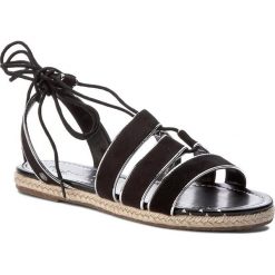 Espadryle PEPE JEANS - Venize Laces PLS90237 Black 999. Czarne espadryle damskie marki Pepe Jeans, bez wzorów, z jeansu, bez obcasa. W wyprzedaży za 129,00 zł.