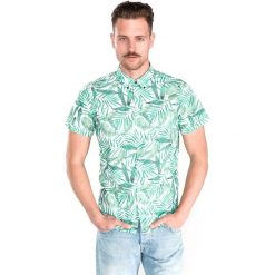 Pepe Jeans Allan Koszula Zielony. Zielone koszule męskie Pepe Jeans, s, w kwiaty, z bawełny, bez kołnierzyka, z krótkim rękawem. Za 292,95 zł.