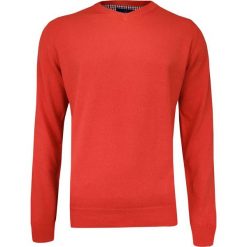 Pomarańczowy Sweter w Serek (V-neck) -Adriano Guinari- Klasyczny, Męski, Orange SWADGAW19paprika. Pomarańczowe swetry męskie Adriano Guinari, m, bez wzorów, z bawełny, eleganckie, z dekoltem w serek, bez kaptura. Za 99,00 zł.