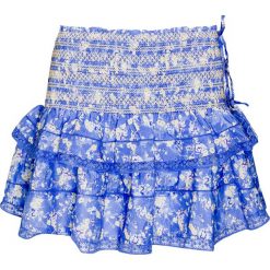 Spódnica LOVESHACKFANCY MIRA. Białe spódniczki damskie LoveShackFancy, w koronkowe wzory, z bawełny. W wyprzedaży za 1179,00 zł.