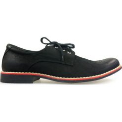 PÓŁBUTY MĘSKIE MOR P30 CZA. Buty wizytowe męskie MOREK, ze skóry, bez zapięcia. Za 109,00 zł.