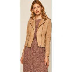 Vero Moda - Ramoneska skórzana. Kurtki damskie Vero Moda, s, bez wzorów, z poliesteru, krótkie. Za 429,90 zł.