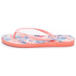 Rip Curl Japonki Damskie 40 Pomarańczowe. Pomarańczowe klapki damskie Rip Curl, w kwiaty, bez obcasa. W wyprzedaży za 58,00 zł.