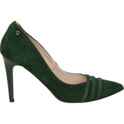 Czółenka - ZS7380221 VER. Szare buty ślubne damskie Venezia, ze skóry. Za 329,00 zł.