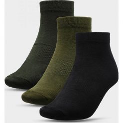 Skarpetki męskie (3 pary) SOM600 - głęboka czerń+khaki+ciemna zieleń - Outhorn. Żółte skarpetki męskie Outhorn, bez wzorów. Za 24,99 zł.