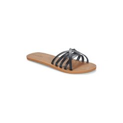 Klapki Volcom SUNDAZE. Czarne klapki damskie Volcom, bez wzorów, bez obcasa. W wyprzedaży za 125,30 zł.