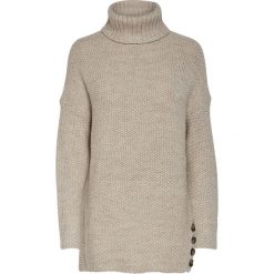 Golf "Taliya" w kolorze szarobrązowym. Szare swetry damskie ONLY, xl, bez wzorów, z długim rękawem, długie, bez kaptura. W wyprzedaży za 109,95 zł.