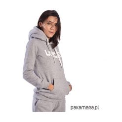 Szara Bluza Damska Z Kapturem Kangurka Z Nadrukiem. Szare bluzy damskie Pakamera, s, z nadrukiem, bez rękawów, z kapturem. Za 99,00 zł.
