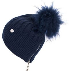 Czapka damska Fashion fur granatowa. Niebieskie czapki zimowe damskie Art of Polo. Za 78,80 zł.
