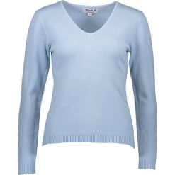 Sweter w kolorze błękitnym. Niebieskie swetry damskie Cachemire Closet, m, bez wzorów, z wełny, bez rękawów, bez kaptura. W wyprzedaży za 149,95 zł.