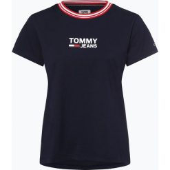 Tommy Jeans - T-shirt damski, niebieski. Niebieskie t-shirty damskie Tommy Jeans, s, w paski, z jeansu, retro, bez kołnierzyka. Za 179,95 zł.