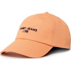 Czapka z daszkiem TOMMY JEANS - Tjw Sport Cap AW0AW08056 SAQ. Pomarańczowe czapki męskie Tommy Jeans, bez wzorów, z bawełny, sportowe. Za 139,00 zł.