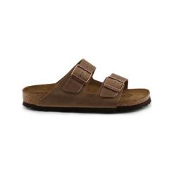 Birkenstock Klapki ARIZONA_OILED-LEATHER. Klapki męskie Birkenstock, bez wzorów, ze skóry. Za 310,00 zł.