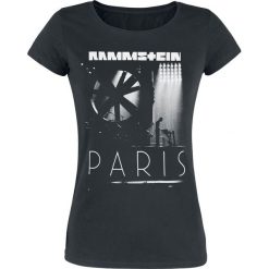 Bluzki damskie: Rammstein Flake Paris Koszulka damska czarny