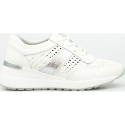 Sneakersy skórzane ażurowe białe srebrne Filippo. Szare koturny damskie FILIPPO, na wysokim obcasie, na koturnie, bez zapięcia. W wyprzedaży za 139,00 zł.