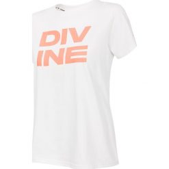 T-shirt damski TSD211 - biały. Białe t-shirty damskie 4f, bez wzorów, bez kołnierzyka. Za 59,99 zł.
