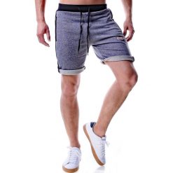 Krótkie spodenki męskie szare Recea. Szare spodenki i szorty męskie Recea, xl, bez wzorów, z bawełny, krótkie. Za 34,00 zł.