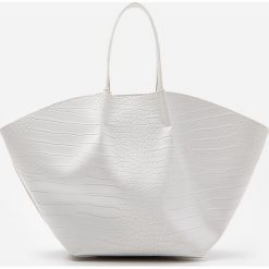 Torba shopper z motywem zwierzęcym - Biały. Białe torby damskie na zakupy House, bez wzorów, bez dodatków. Za 79,99 zł.