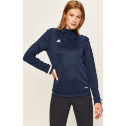 Adidas Performance - Bluza. Niebieskie bluzy damskie adidas Performance, s, bez wzorów, z poliesteru, bez rękawów, z kapturem. Za 199,90 zł.