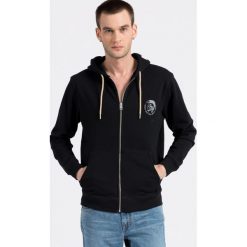Diesel - Bluza. Czarne bluzy męskie Diesel, s, z nadrukiem, z bawełny, z kapturem. W wyprzedaży za 259,90 zł.